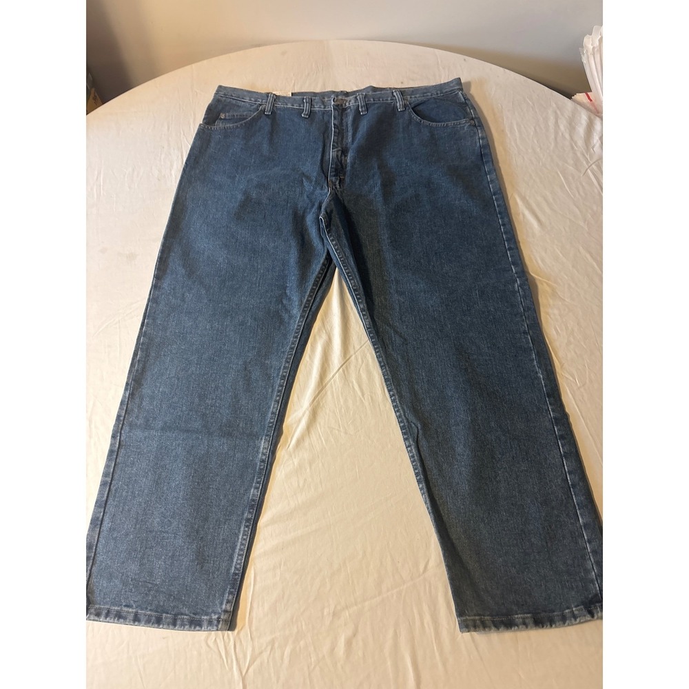 Wrangler Five Star Premium Denim Jeans Mens 46x30 Blue Straight Leg